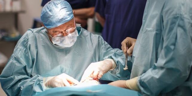 Surgical intervention to remove varicose veins